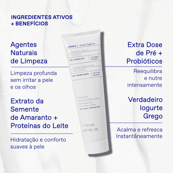 Creme de Limpeza de Facial Korres Greek Yoghurt